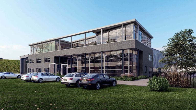 Impressie Falk Bouwsystemen opbouw kantoor van middendorp 2b Impressie Falk Bouwsystemen opbouw kantoor van middendorp 2b
