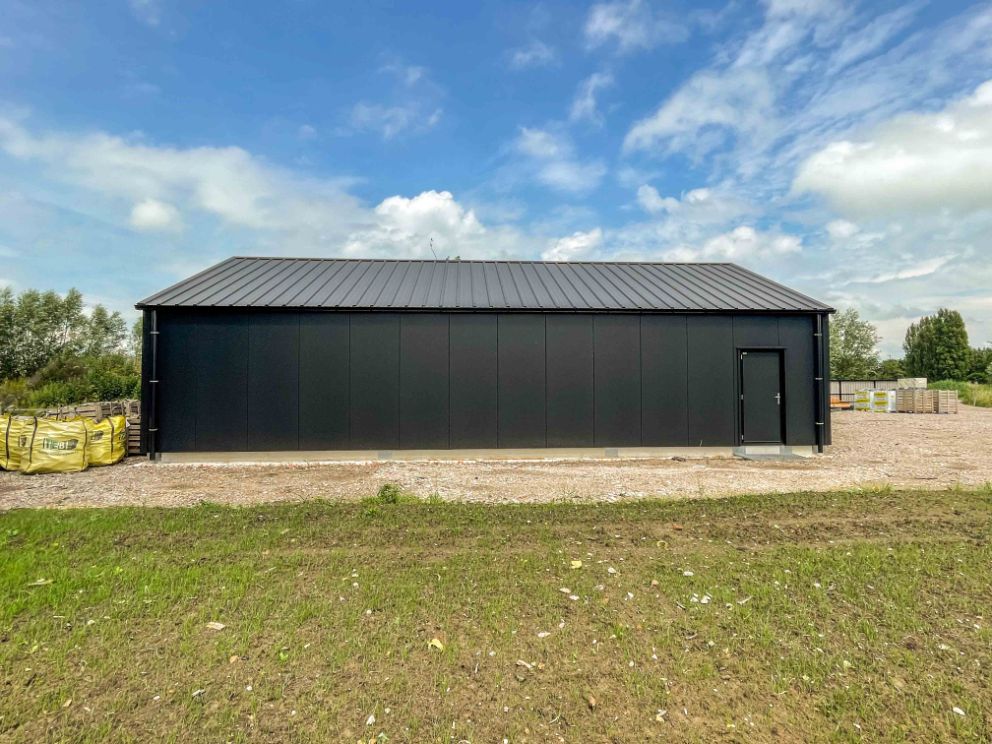 De schuur in Schelluinen na oplevering