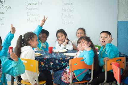 Colombia koken kinderen Colombia koken kinderen sfeerfoto