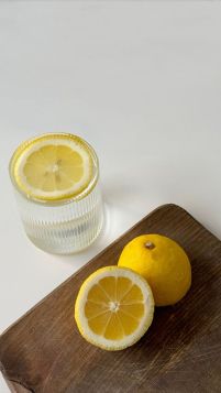 Healthy lemon water