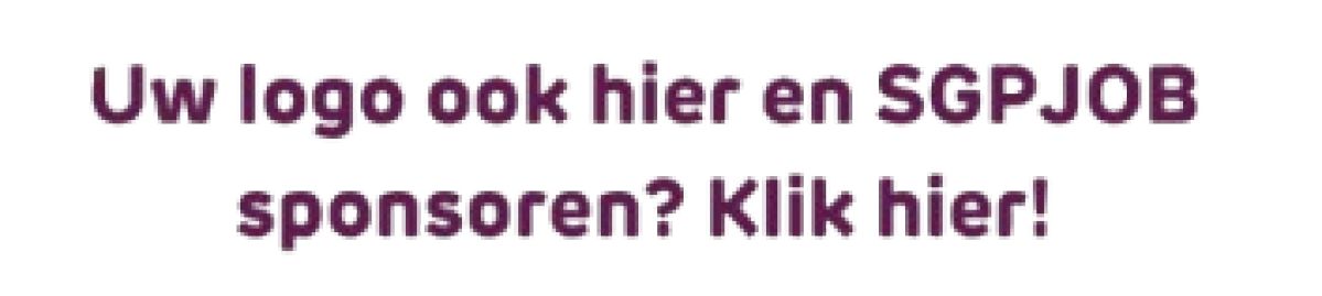 Word sponsor van SGPJOB!