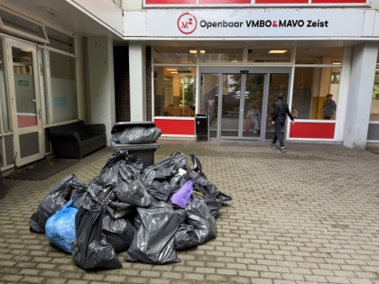 Leerlingen verzamelden 53 kilo zwerfafval in Zeist
