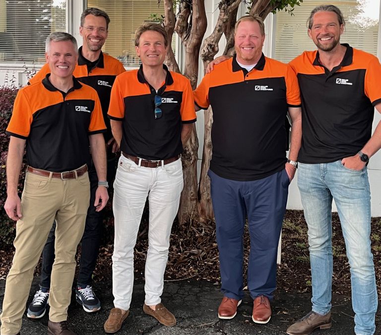 From left to right, Tommy Sinclair, Rolf Exalto, Koos Vlak, Scott Hall and Leendert Noordzij