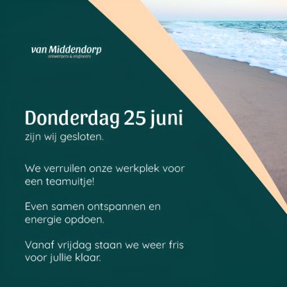 van middendorp 25 juni gesloten gesloten 25 juni van middendorp