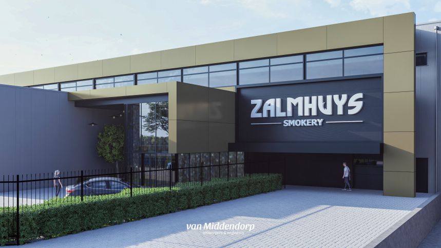 Gevelvernieuwing van het Urker Zalmhuys impressie van middendorp 2 Gevelvernieuwing van het Urker Zalmhuys impressie van middendorp 2