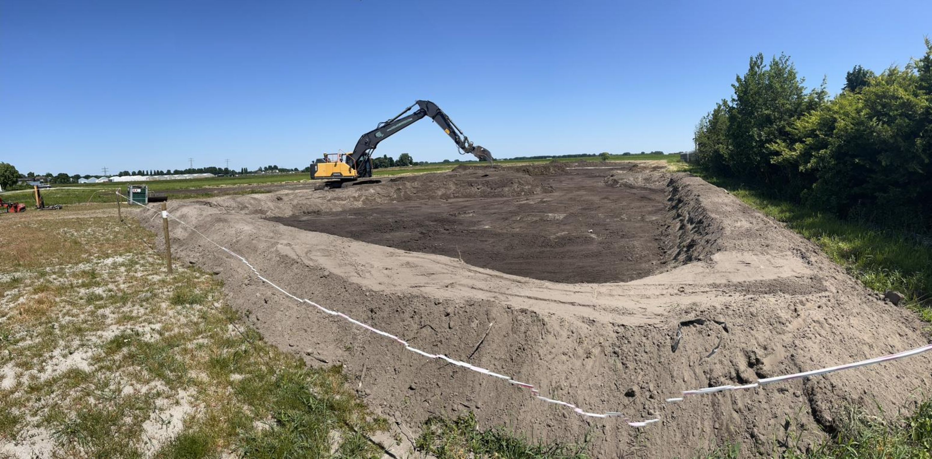 Baggerdepot uitgraven op GPS 2