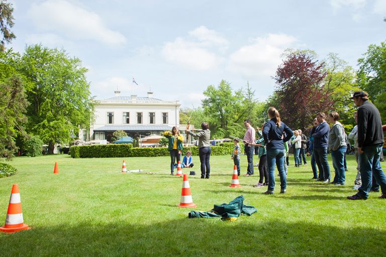 Activiteit tijdens programma bij Kasteel De Vanenburg