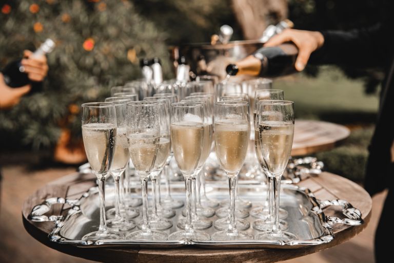 Champagne bij Kasteel De Vanenburg
