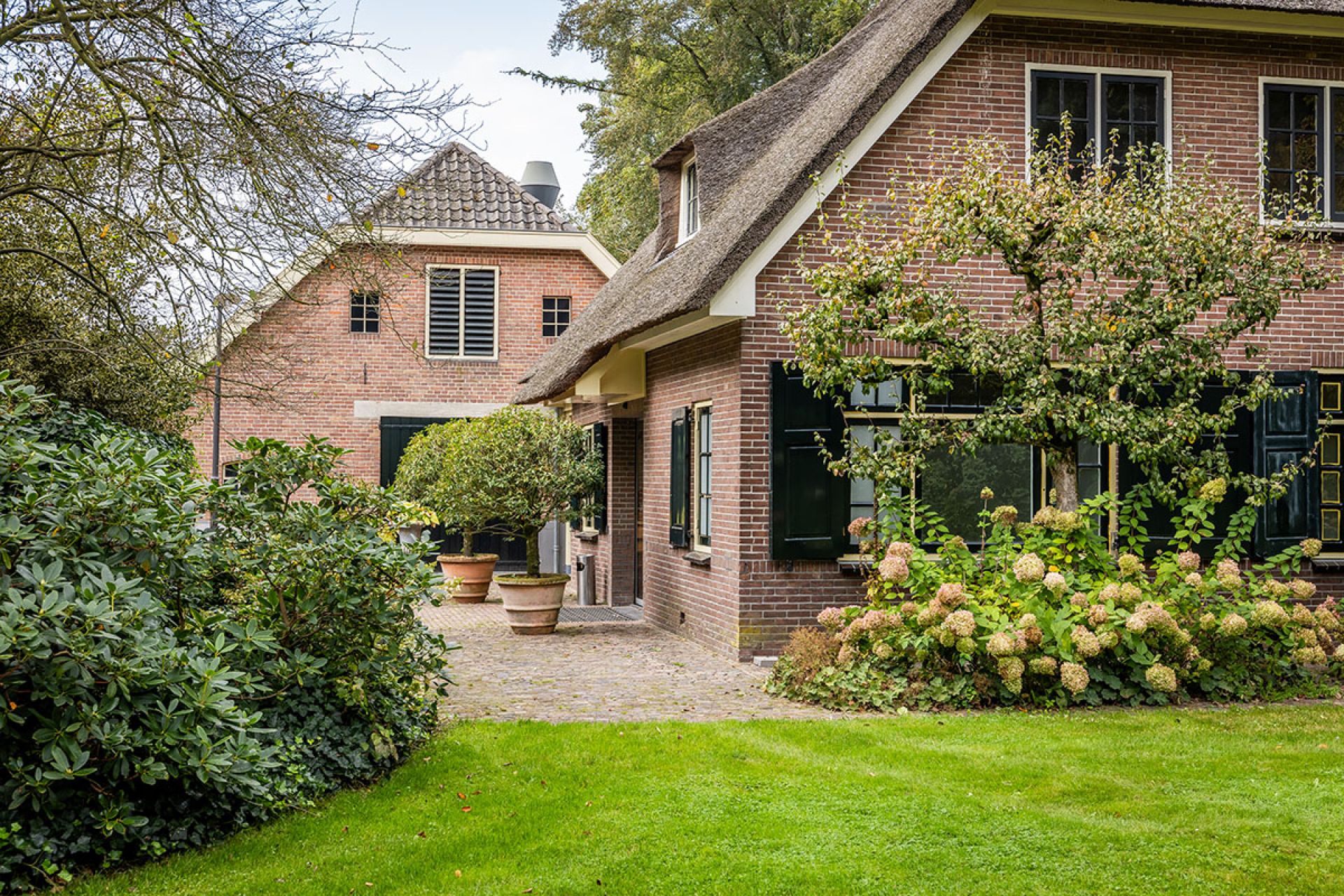 Entree van Klein Vanenburg evenementenlocatie centraal in het land landelijk gelegen op het landgoed van Kasteel De Vanenburg in Putten