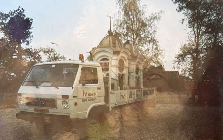 Heer Vetkamp   vervoer torentjes naar Kasteel De Vanenburg