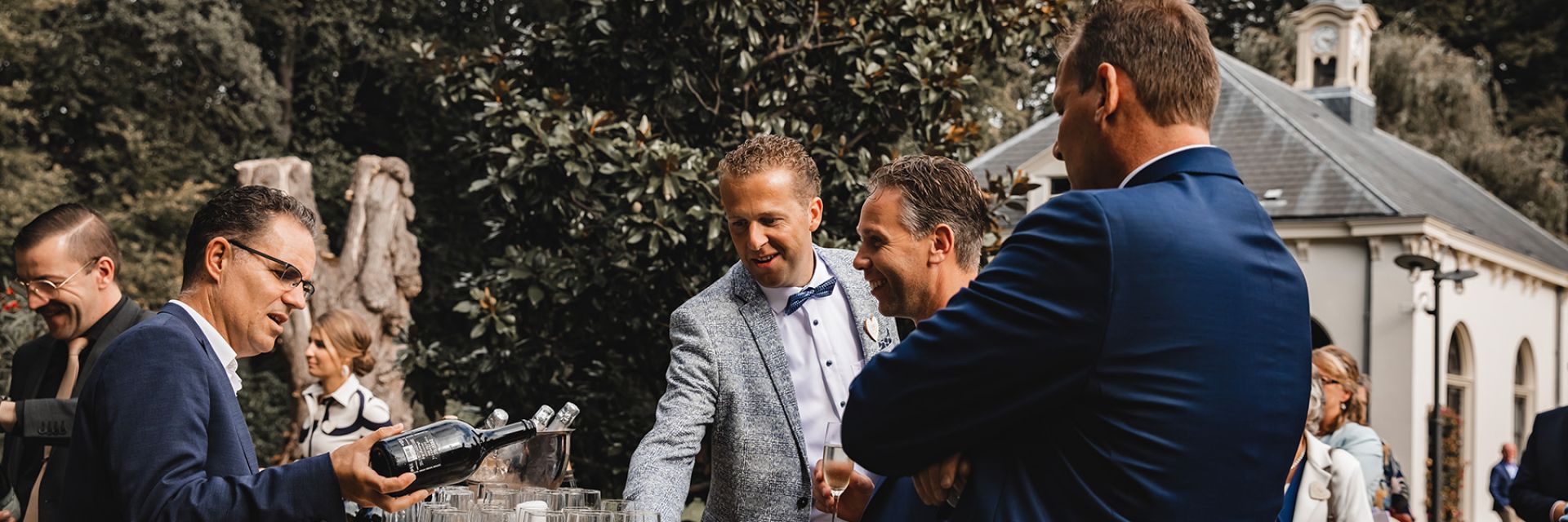 Proost festiviteit groep feest header