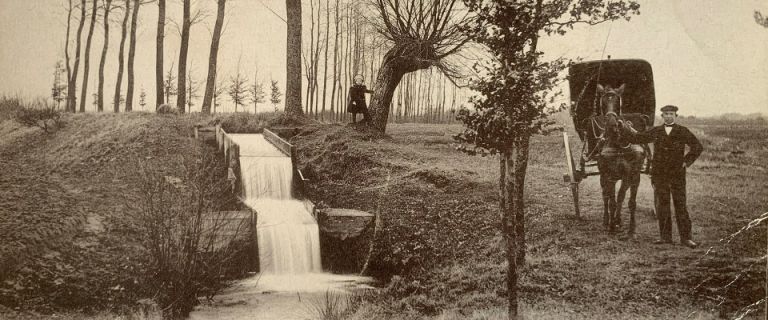 Quote foto oude ansichtkaart waterval bij de Vanenburg