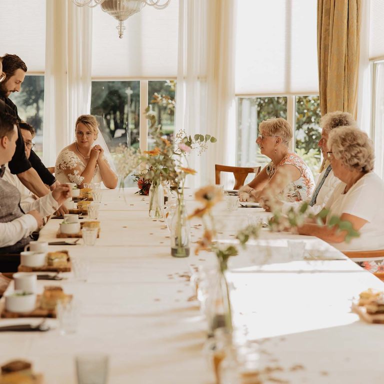 Serre bruiloftsdiner bij Kasteel De Vanenburg in Putten