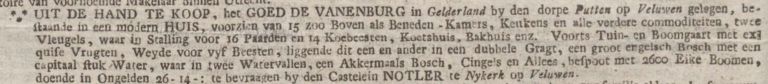 Verkoopadvertentie uit