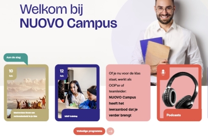 Op NUOVO Campus staan alle opleidingen en trainingen voor medewerkers van NUOVO Scholen