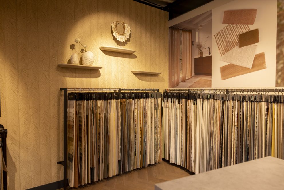 Raamdecoratie bij Stoffeerderij Klok