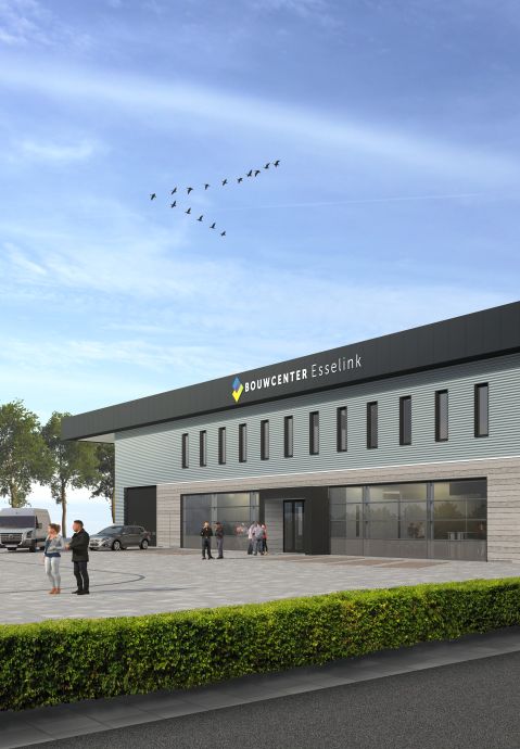 Architect Born - bedrijfspand Bouwcenter Esselink Hellevoetsluis