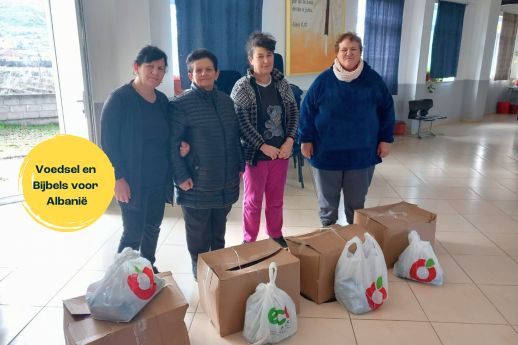 Voedsel en Bijbels voor Albanië