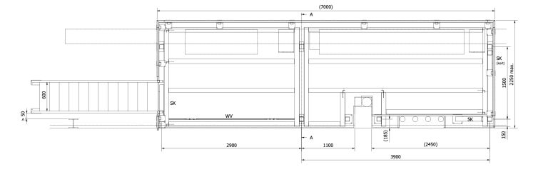 Fragment tekening mezzanine KS Systems