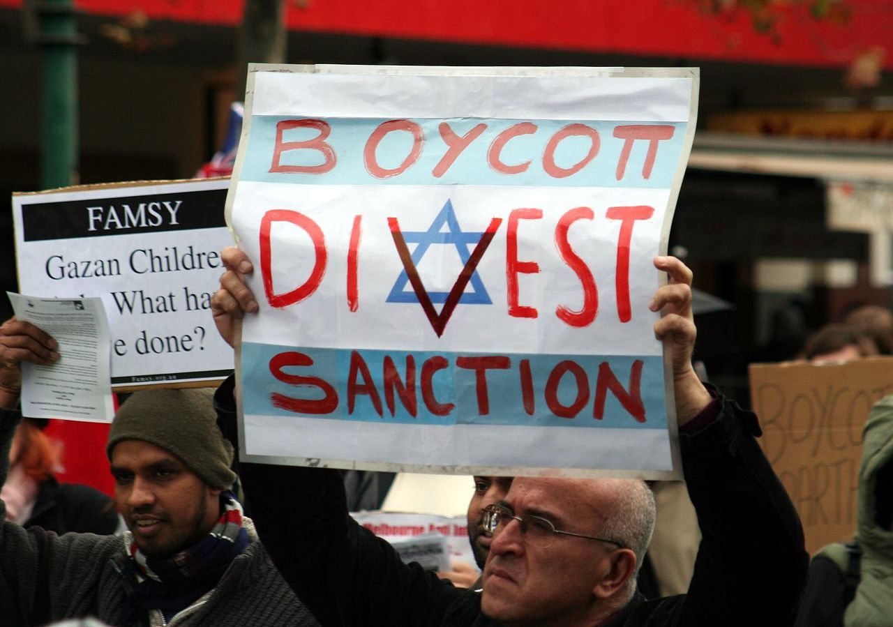 Boycot Israël BDS demonstratie