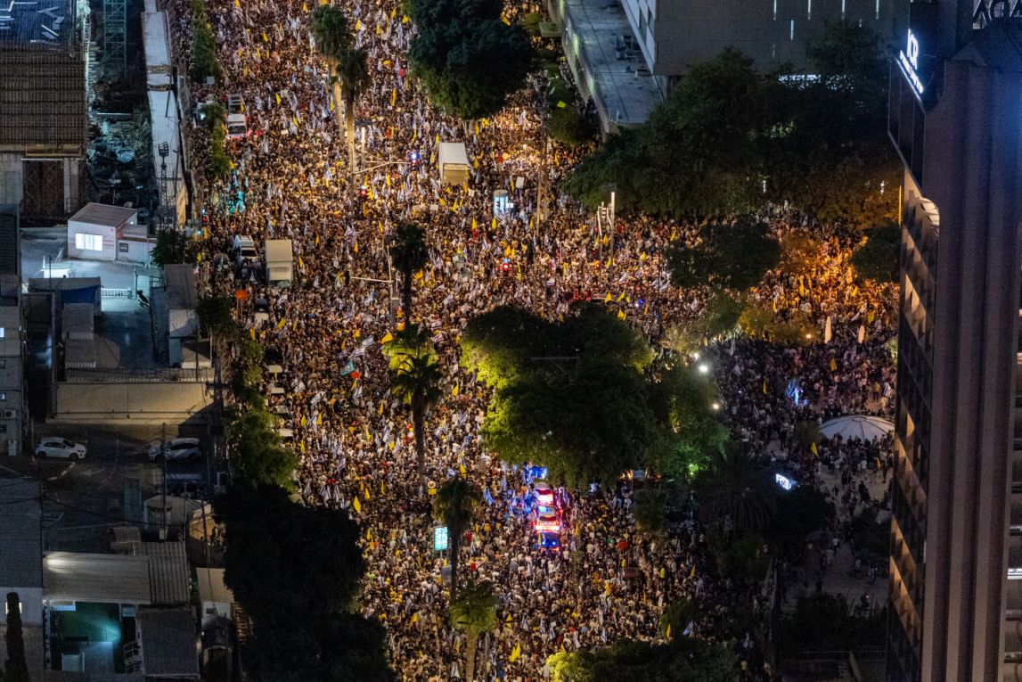 Protest gijzelaars