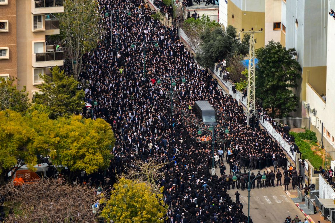 begrafenis rabbijn Chaim Kanievsky