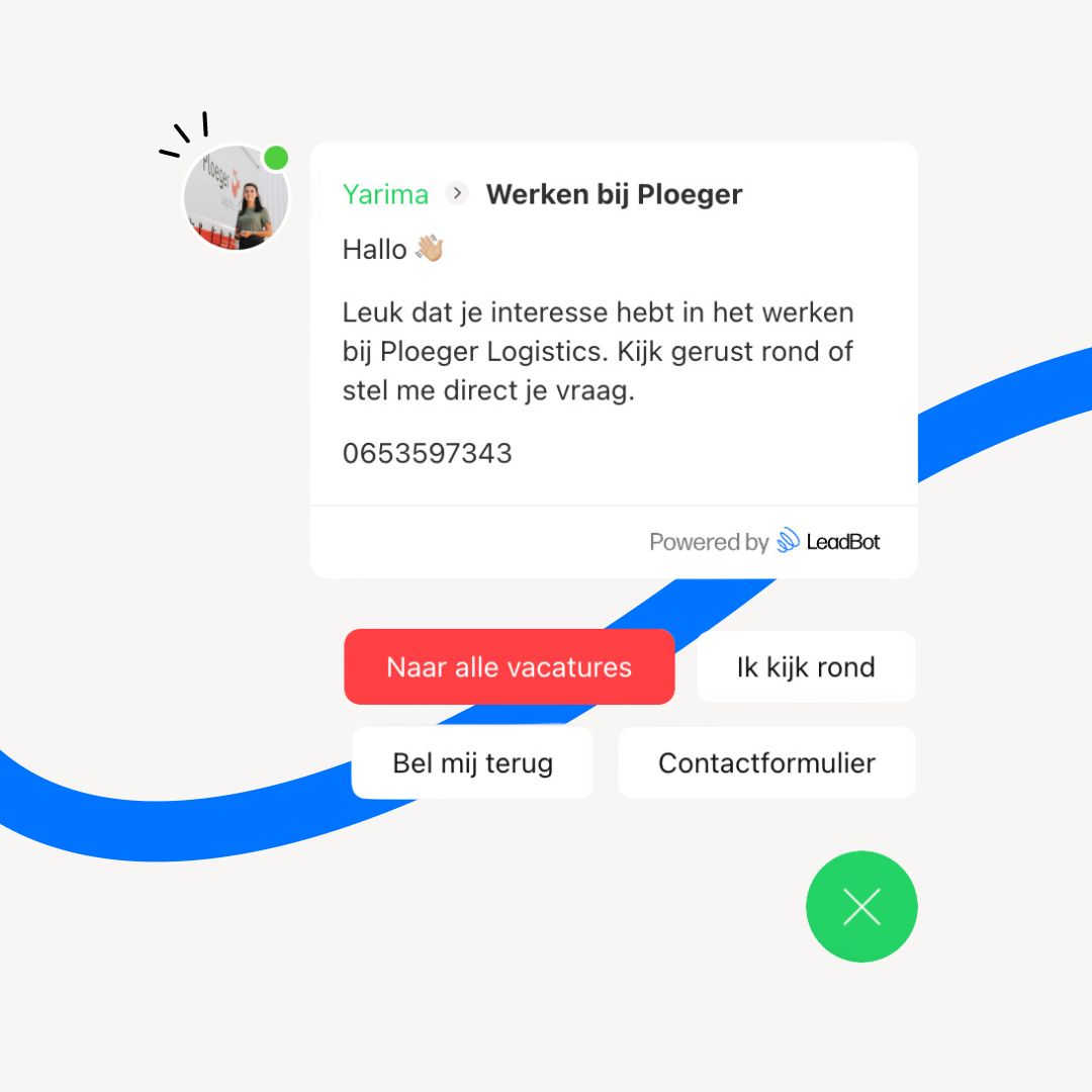 Leadgeneratie voor vacatures met LeadBot Leadgeneratie voor vacatures met LeadBot
