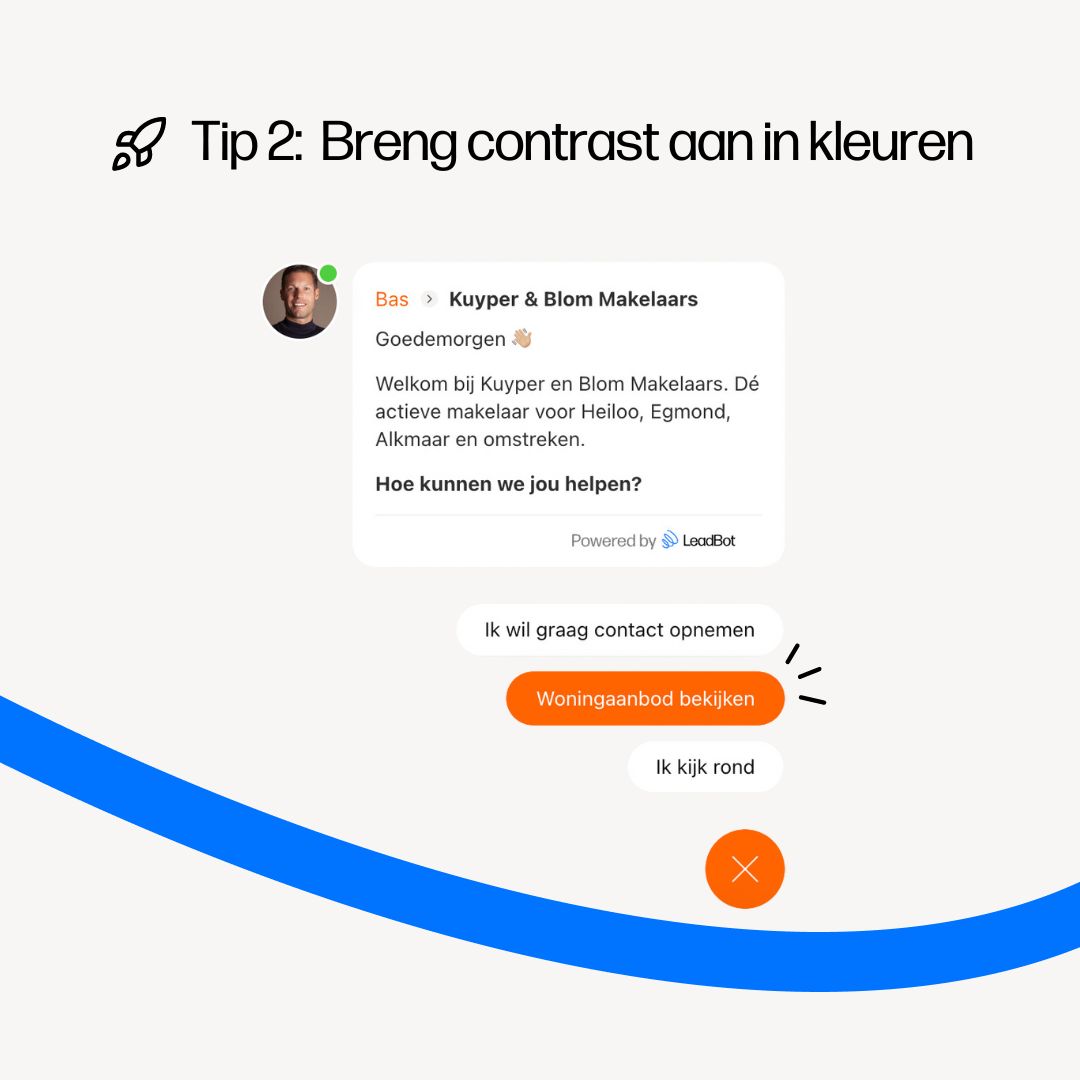 Neuromarketing en LeadBot - Contrast in kleuren Neuromarketing en LeadBot - Contrast in kleuren