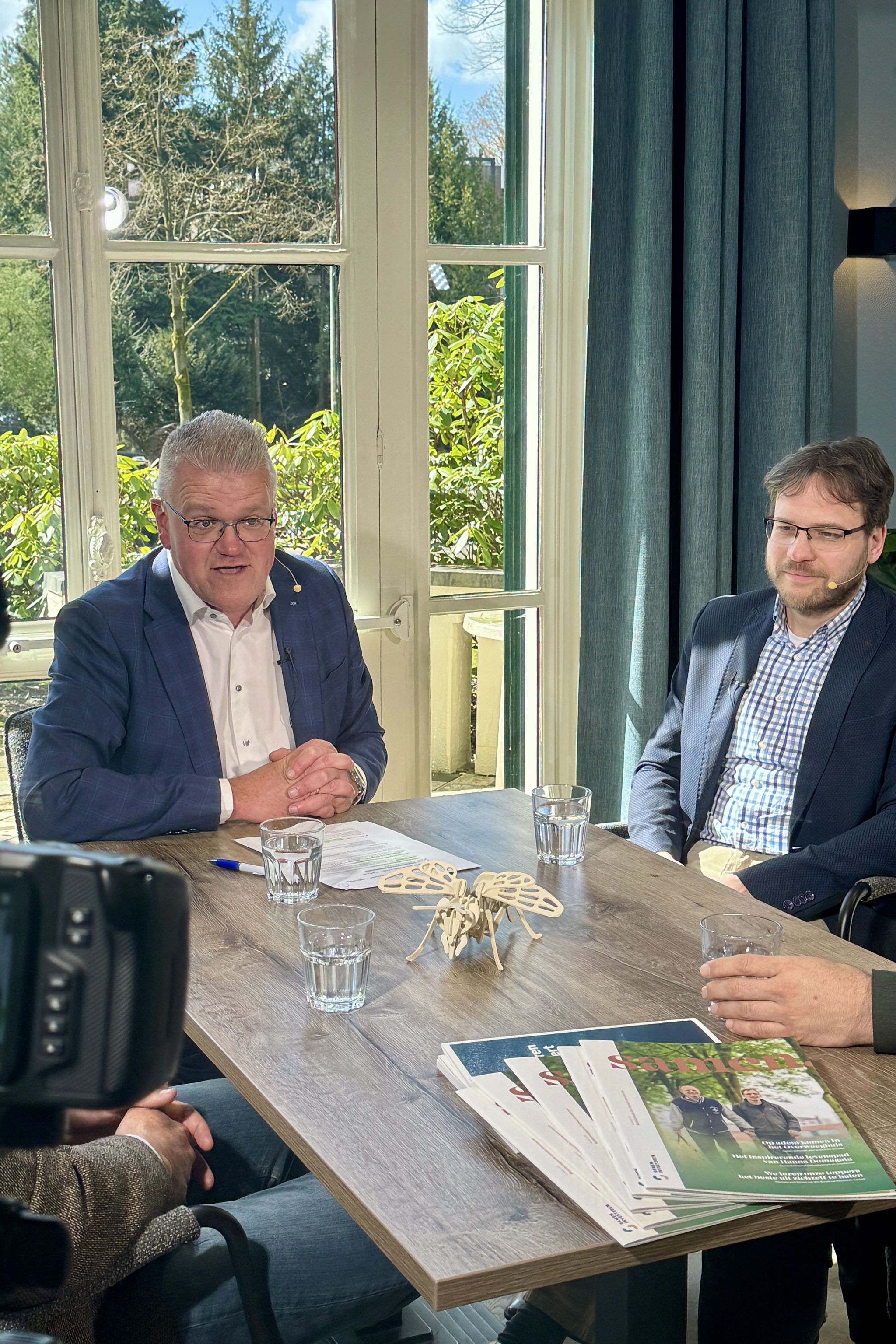 Riekelt Pasterkamp en Marinus Lamper Directeur Wycliffe