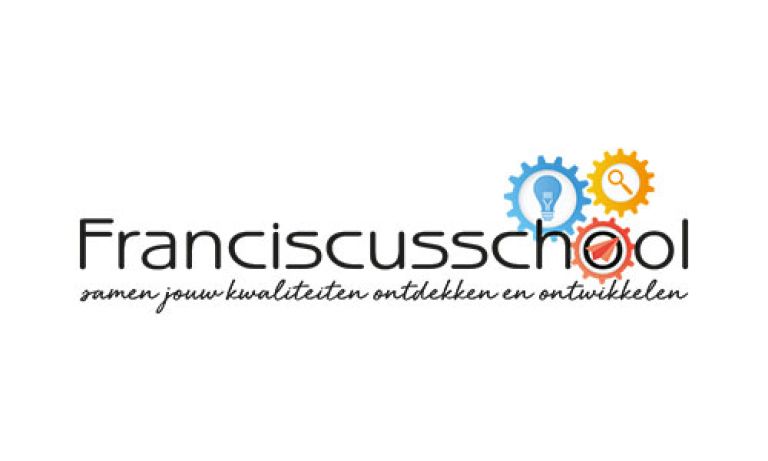 Logo Franciscusschool Zaltbommel Logo met beeldmerk van de Franciscusschool in Zaltbommel