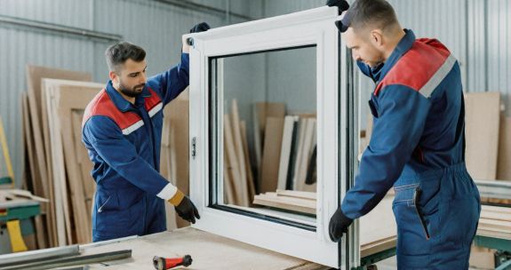 a team of mechanics working together creating doors and windows in canada