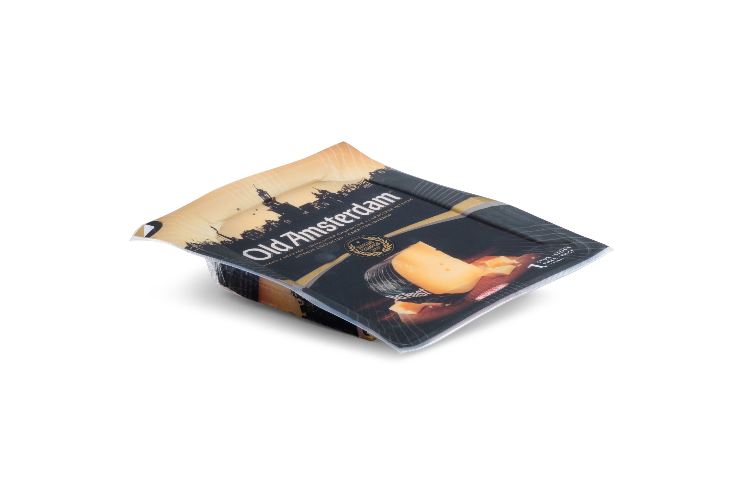 Semi-rigid film vacuum packaging