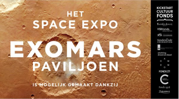 Bord Space Expo ExoMars Paviljoen