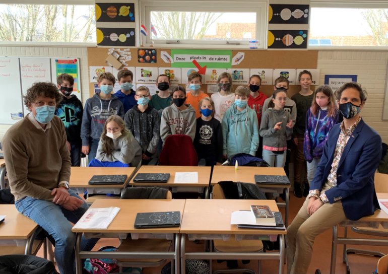 Foto - Ruimteles voor groep 8 van basisschool De Jutter