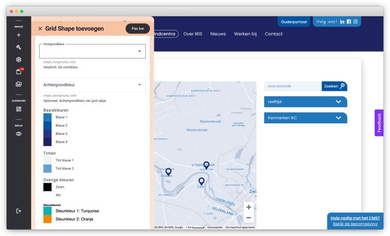 Design Systeem multisite CMS