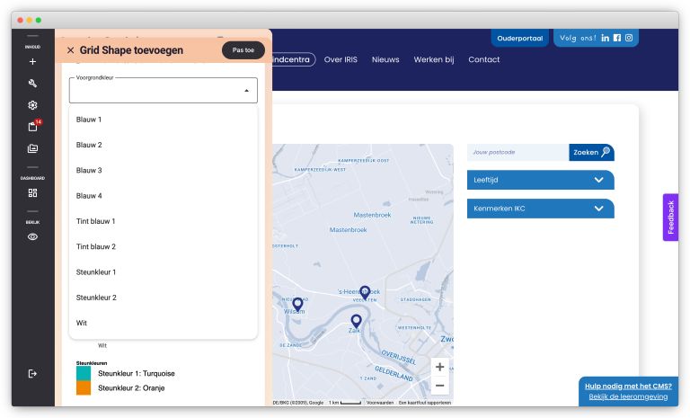 Design Systeem multisite CMS