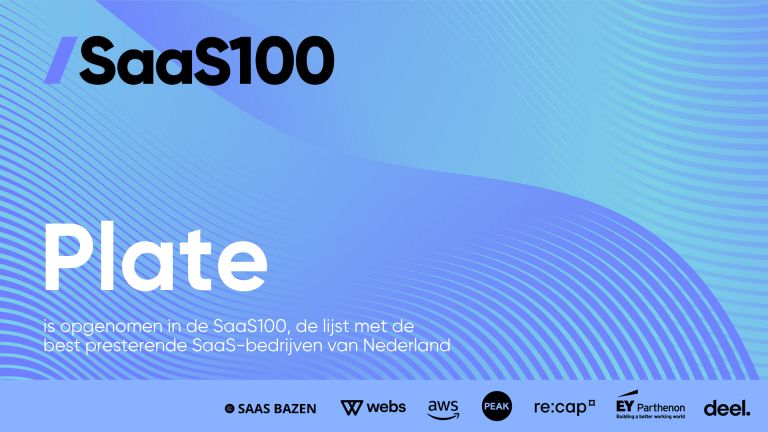 Plate in the Top 100 SaaS Companies of the Netherlands